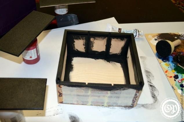 ​Коробка для чая превращается в восточную шкатулку: мастер-класс, часть 2