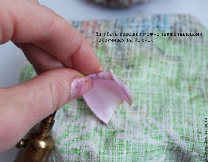 Шелковая бутоньерка роз: часть 3