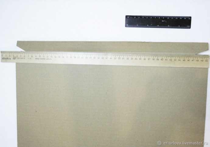 Делаем коробку для картины из гофрокартона: часть 1