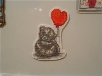 ​Мастерим магнит на холодильник с вышивкой