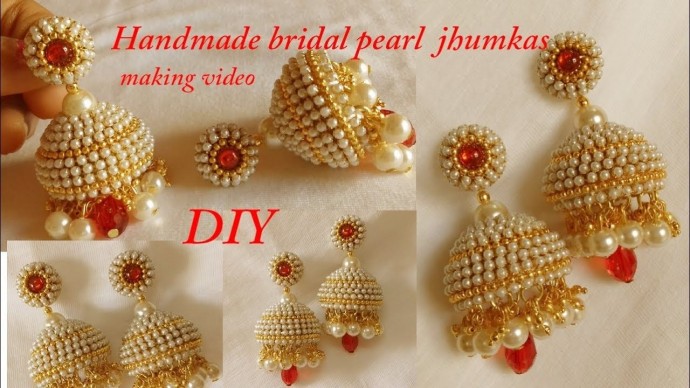 Рождественские колокольчики: серьги "Джумки"