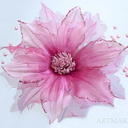 Создаем из ткани клематис