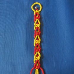 ​10 ажурных цепочек из 4-х нитей в технике макраме: часть 1