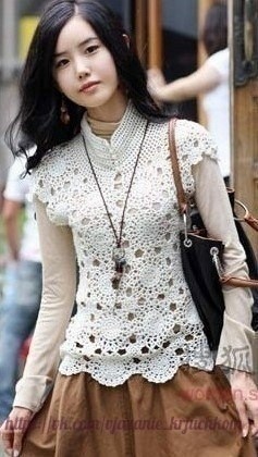 Блуза с воротником