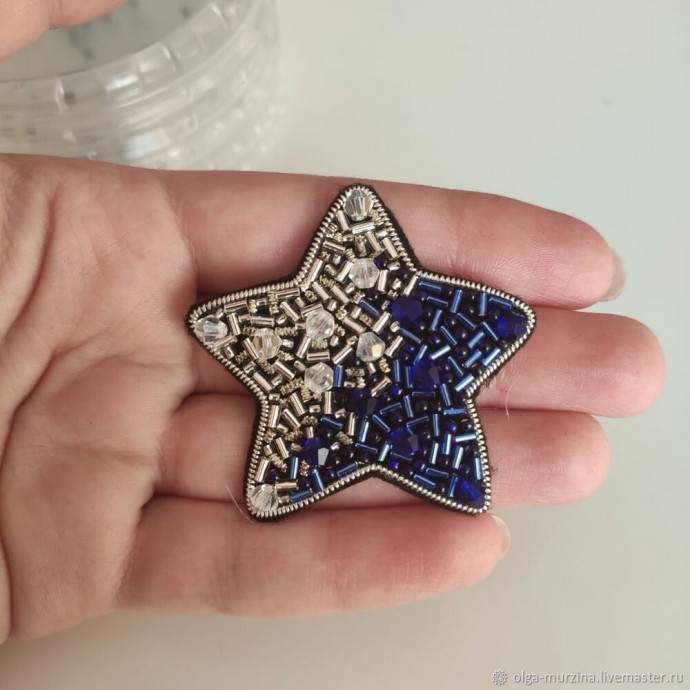 Делаем брошь из бисера звезду: часть 2 Делаем брошь из бисера звезду: часть 2