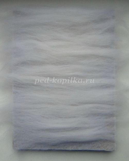 Картина из шерсти "Маки": часть 1