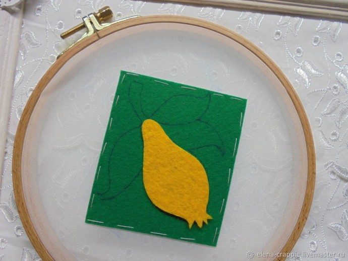 Создаем брошь "Спелая груша": часть 1