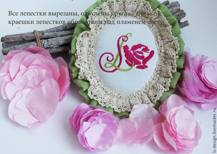 Роза из тафты "100 лепестков": мастер-класс, часть 1