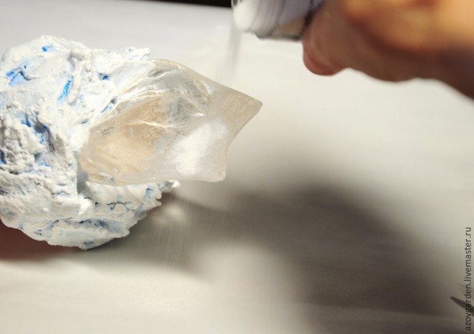 Создаём интерьерную статуэтку из стекла и гипса "Айсберг": часть 3 Создаём интерьерную статуэтку из стекла и гипса "Айсберг": часть 3