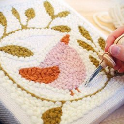 Ковровая вышивка с помощью пунч-иглы