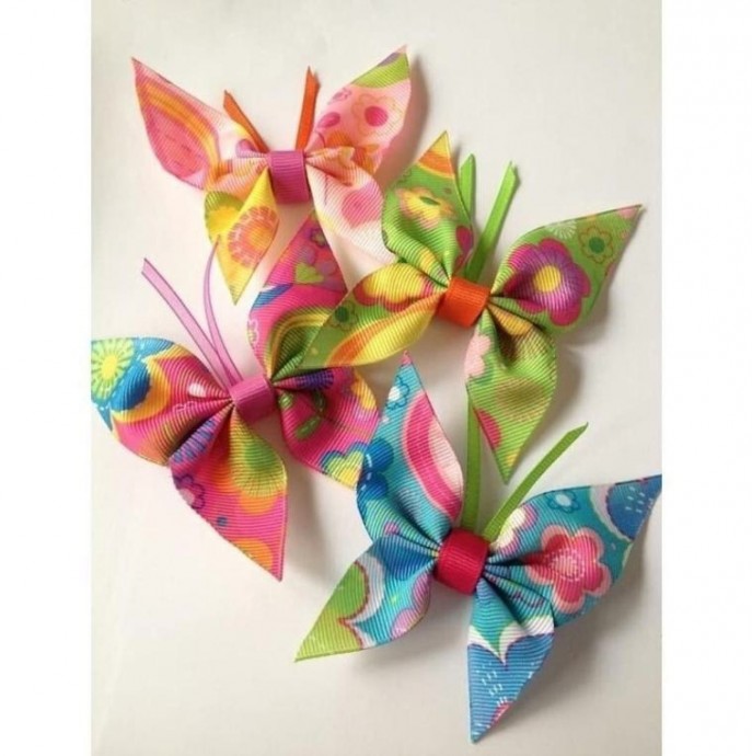 Бабочка из ткани Бабочка из ткани