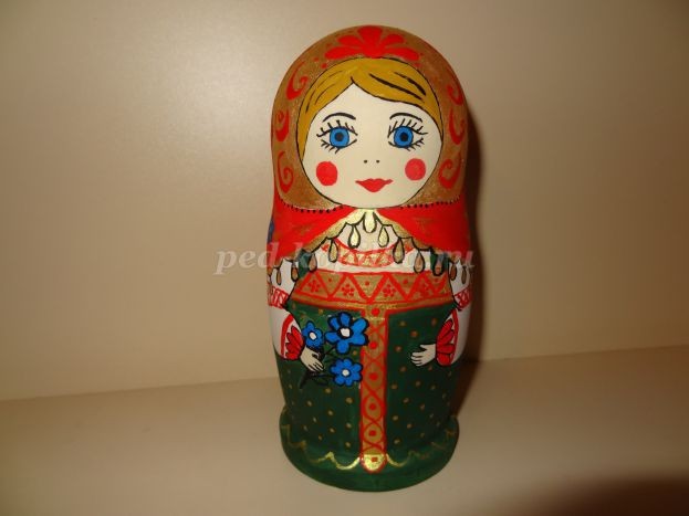 Роспись деревянной матрёшки: часть 2 Роспись деревянной матрёшки: часть 2