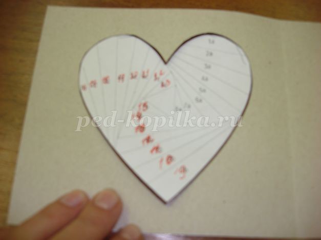 Открытка в технике айрис-фолдинг "Сердечко": часть 1
