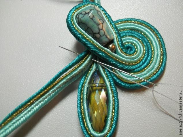 ​Мастер-класс по созданию сутажного кулона "Весенний букетик": часть 2