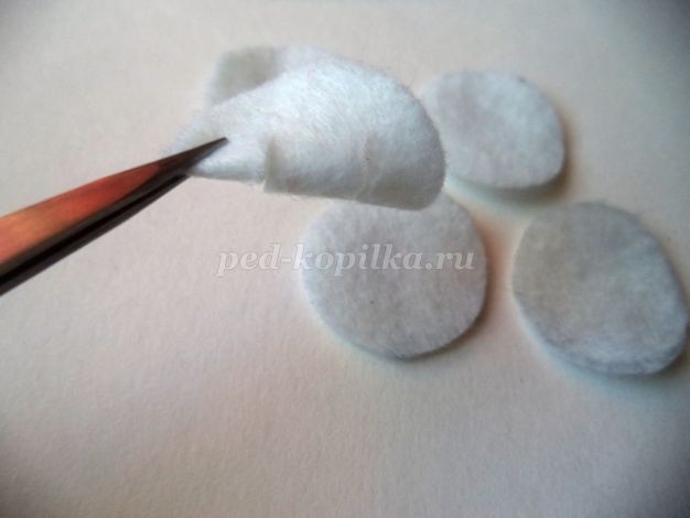 Милый цветок в технике ​канзаши: мастер-класс, часть 3