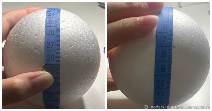 ​Новогодний шар с оплетёнными бисером кристаллами риволи: часть 2