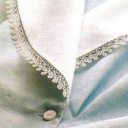 Как обшить кружевом изделие