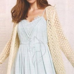 ​Кардиган с ажурным узором