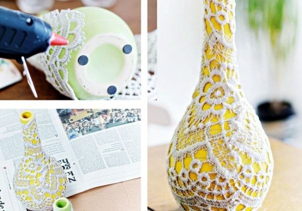 Декор бутылок Декор бутылок