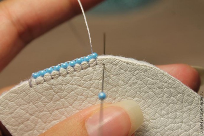 ​Вышиваем шикарное колье "Зазеркалье": часть 4