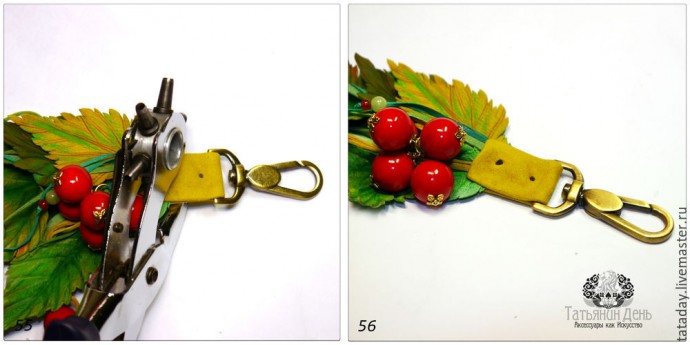 Делаем осеннюю подвеску-брелок для сумки: часть 4