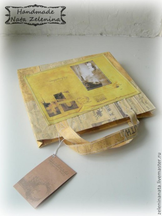 Креативная упаковка или "Как я шила бумажный пакет": часть 2