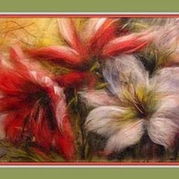 Создаем картину из шерсти "Амарилисы": часть 1