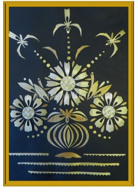 ​Панно из соломки "Гармония" своими руками: часть 3