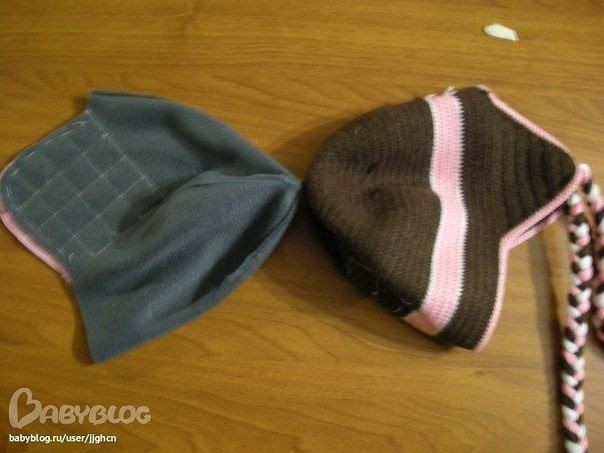 ​Подкладка в вязаную шапку