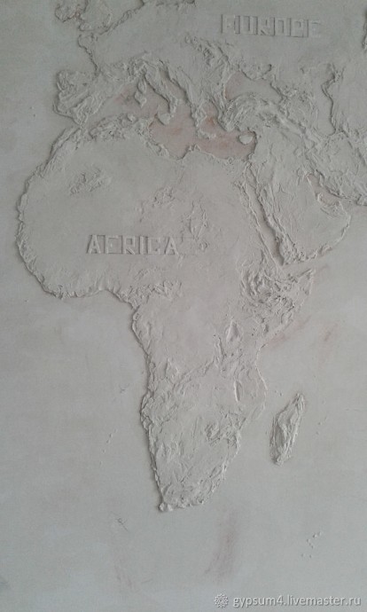 Изготавливаем барельеф "Карта"