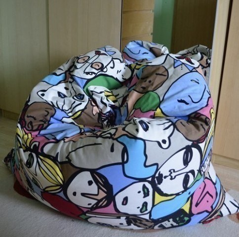 Как сшить кресло-мешок: мастер-класс