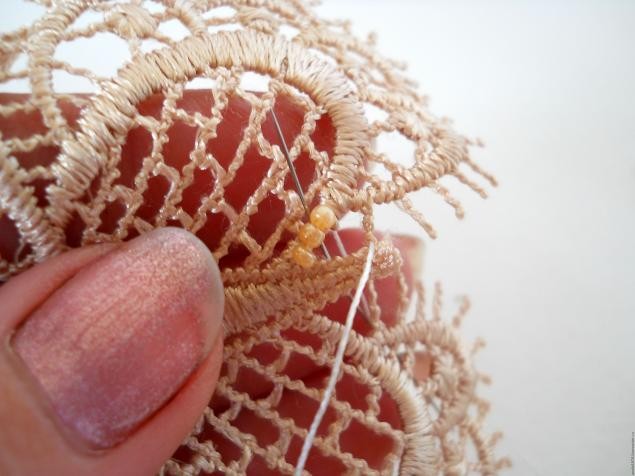 Колье "Кружевная бабочка": мастер-класс, часть 2