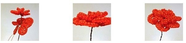 Гвоздики из бисера