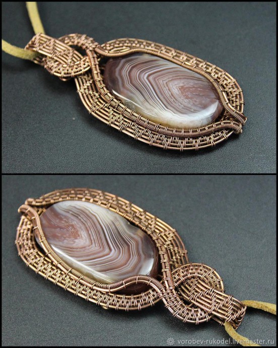 Кулон из медной проволоки Кулон из медной проволоки