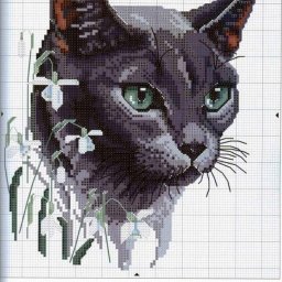 Вышиваем кошек