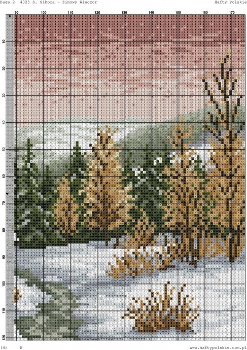 Вышиваем зимние картины: часть 3