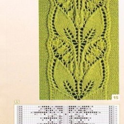 Ажурные узоры из листочков