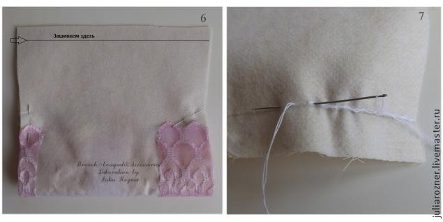 Изготовление подушечки для колец