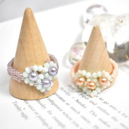 ​Колечки из бисера и бусин