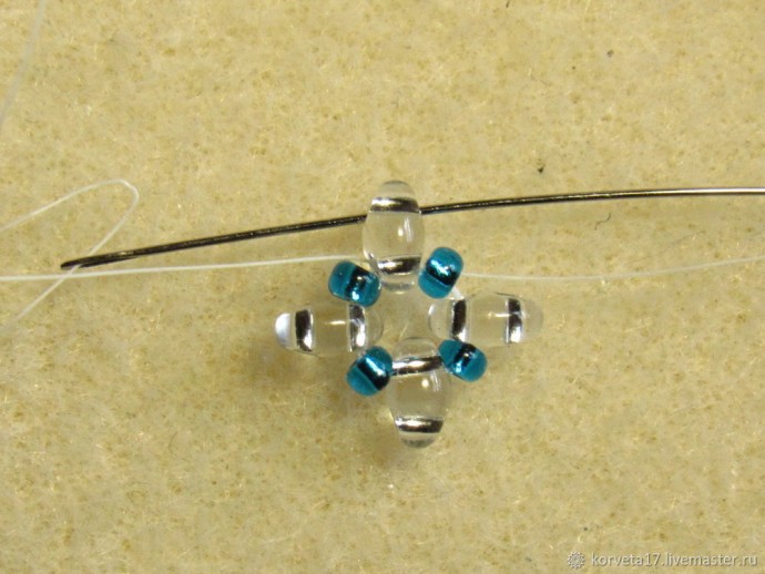 Плетем серьги-гвоздики "Лотос": часть 1 Плетем серьги-гвоздики "Лотос": часть 1