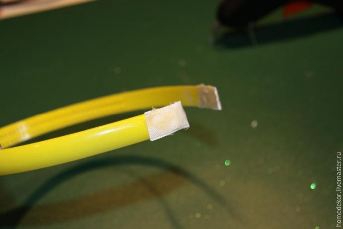 Декорируем ободок для волос "Нежная роза"