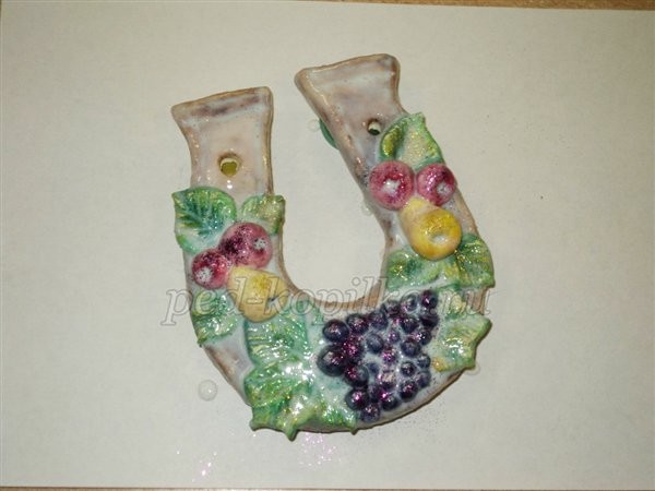 ​Подкова из соленого теста своими руками: часть 2