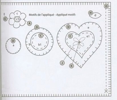 Швейный органайзер в виде домика из фетра