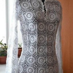 Туника из квадратных мотивов