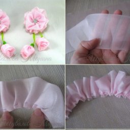 ​Цветы в технике канзаши