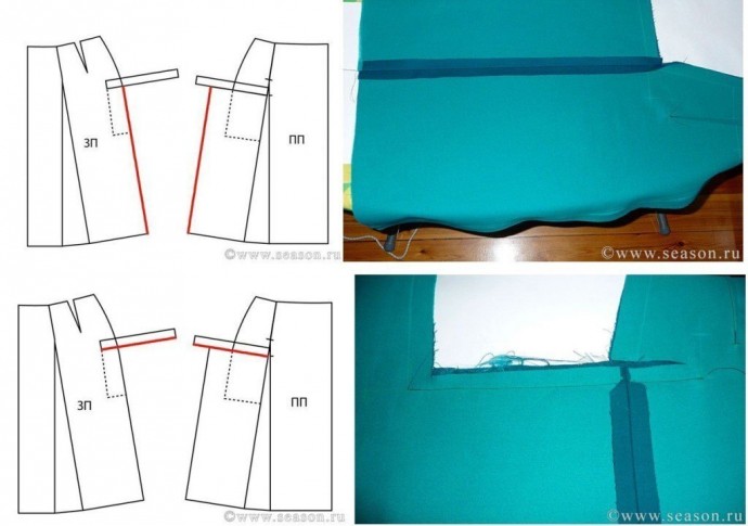 Карман на юбке