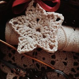 Вязаная звёздочка