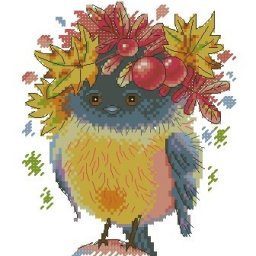 ​Птичка в венке