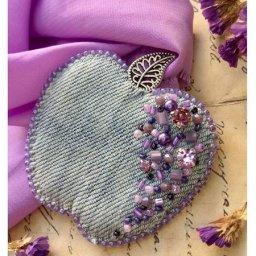 Создаем брошь "Яблочко" из джинсы: часть 1