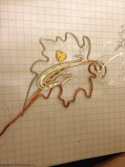 ​Создание броши "Осенняя симфония": часть 2